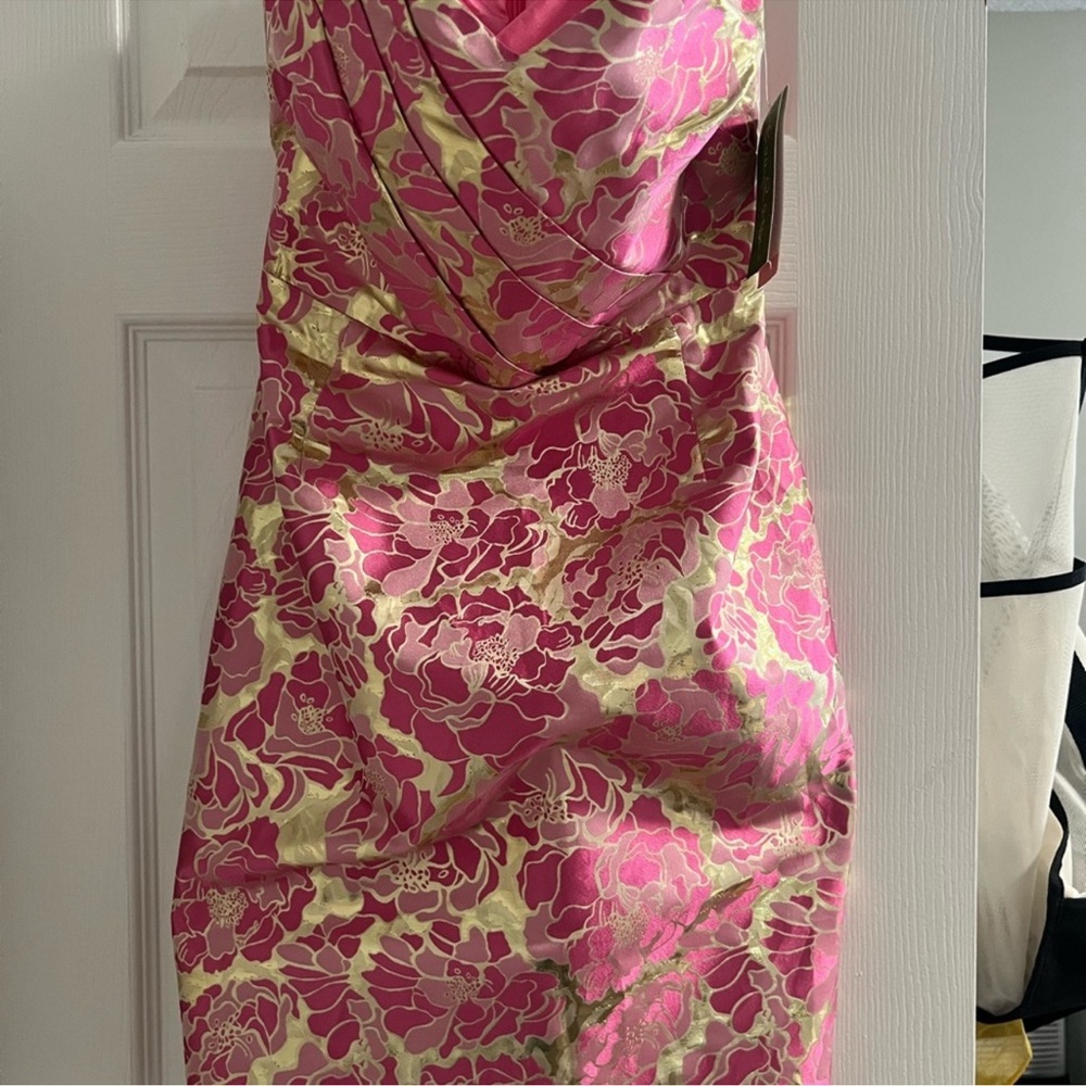 Lilly Pulitzer Pink Strapless Dress - Picture 4 of 4